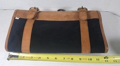 Vetelli Hanging Leather Mens Travel Toiletry Bag Shaving Kit Brown Tan