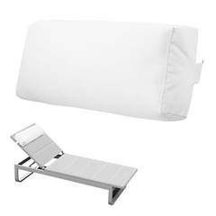 Headrest Pillow for Pool Chaise Lounge, Pool Lounge Pillows Outdoor 1 White
