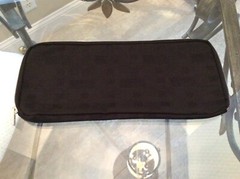 BALLY Black Nylon Travel Toiletry Pouch Make Up Cosmetic Case Clutch Tie Case