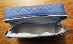 MISSONI Delta One First Class Amenity Kit Bag Travel Makeup Toiletries NEW Blue