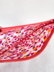 Vera Bradley Wipeable Easy Clean Pixie Confetti Makeup Toiletry Travel Pouch Bag