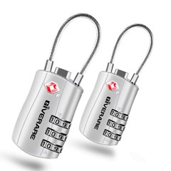 2 Pack TSA Approved Luggage Locks, Combination Travel Cable Lock, Re-settable…