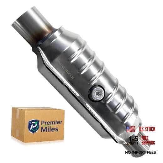 Catalytic Converter Compatible with with Shield,O2 2.25″ Inlet/Outlet Universal