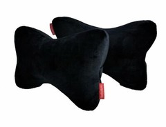 2 PK Soft Memory Foam Head Neck Bone Pillow Rest Travel Trip Posture Solid Color