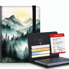 Passport Cover,RFID Blocking,Large Capacity Multi-Slot Travel Passport Wallet…