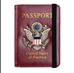1 Slim PU Leather Travel Passport Wallet Holder RFID Blocking ID Card Case Cover