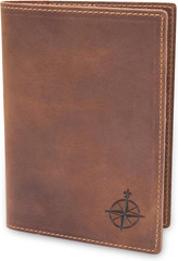 Leather Travel Wallet with Passport Holder – 5.5″ X 4″ – Genuine Leather Case wi