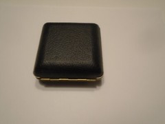 Bradley Travel Alarm Clock 3″x3″ Wind-Up Made in Japan black case works
