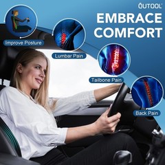 Lumbar Support Pillow for Car, Truck Accessories Travel Essentials, Memory Fo…