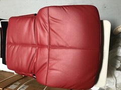 Human Touch PC-8 Perfect Zero Gravity Chair Seat Pad Set – Red Leather