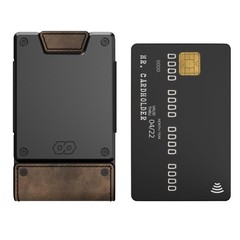 PROOF 2.25″ W x 3.75″ H x 0.5″ T, Founder (Brown Leather | Dark Gun Metal)