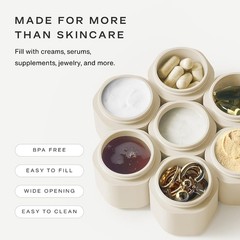 Versatile Travel Bottle Set – Shampoo, Conditioner – Sand