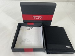 NEW in Box Tumi Breitling ALPHA SLG Black Passport Case 5.75″ x 4.75″ $150 – B30