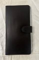 Winn International Passport Cowhide Napa Leather Travel Organizer Brown
