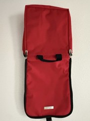 Embark Red Hanging Toiletry Bag Zip Closure Top Hanger 9×10 1/2 in