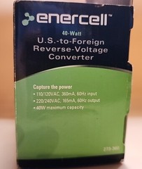 Radio Shack Enercell US to Foreign Voltage Converter 40 Watt 273-360