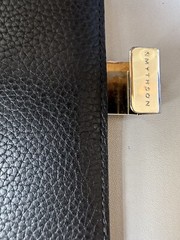 Smythson Passport Holder Leather Grain Black Gift idea