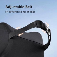 2 Pack Car Neck Pillow Support, Headrest for Driving with Adjustable Strap, Memo