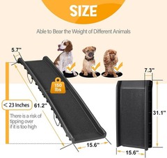 Saicool 62 Inch Portable Folding Dog Ramplightweight Outdoor Indoor Pet Ramp