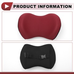 Car Headrest Pillow Polyester,Memory Foam Black 1 Pcs for Driving Travel