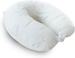 Rayon Derived from Bamboo Travel Neck Pillow for Airplanes, Memory Foam for Airp