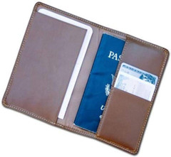 Rustic Brown Leather Passport Holder (A3242)