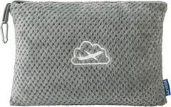 Travel Blanket with Bag, Ultra-Soft Jacquard Fleece, 65×40 Inches, Gray, Luggage