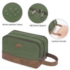 Large Water-Resistant Hanging Toiletry Bag for Travel – Dopp Kit for Men & Women
