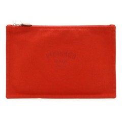 Hermès Yachting GM Canvas Leather Clutch Bag – DUTY FREE
