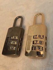 Set of 2 NEW Brass HARTMANN KEYLESS COMBINATION LOCKS for Suitcase Luggage