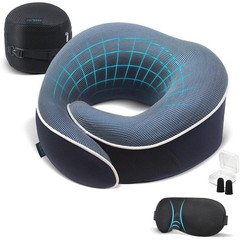 Orthopedic Neck Pillow Travel Neck Pillows for Airplanes, Memory Foam Kit, Up…