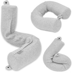 Dot&Dot Twist Memory Foam Travel Pillow for Neck, Chin, Lumbar and Leg Suppor…