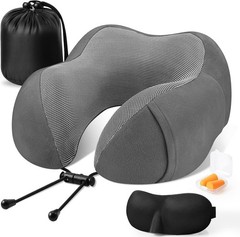Almohada el cuello la cabeza de espuma viscoelástica para avión y viaje automóvi