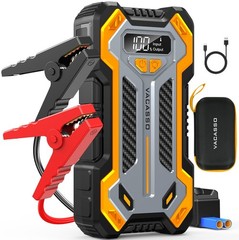 Car Jump Starter, VACASSO 5000A Battery Starter for Up to 10L Yellow