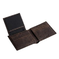 Full-Grain Leather Bifold Wallet for Men | RFID Blocking, ID Window | Chestnu…