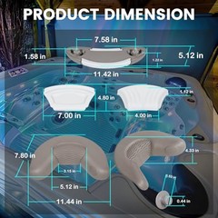 3 Pack Replacement Head Rest Pillows to Fit for Artesian Island spas hot tubs