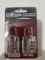 Two [TSA Approve] 3 Digit Alert Indicator Travel Luggage Bag Lock Padlock Reset