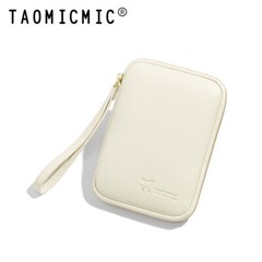 Man Women Passport Wallet Multi-functional Storage Bag Leather Travel Zip Bag