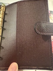 LOUIS VUITTON PASSPORT HOLDER-AGENDA-CARD HOLDER/BROWN/COA/PRELOVED!!