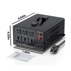 8000W Voltage Converter Transformer Step Up 110V/120V to220V/240V or Step Dow…