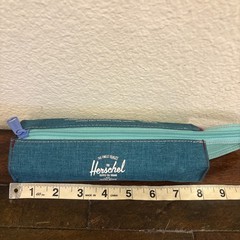 Herschel Supply Company Green pouch Bag with Zipper Closure Repurposed case