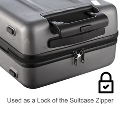 Anti-Theft Zipper Clips – Secure Pulls & Locks for Bags, Luggage, 4 Gold Clips