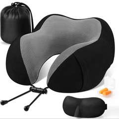 Travel Pillow Premium Memory Foam, Comfortable & Supportive Neck Pillow, Slee…