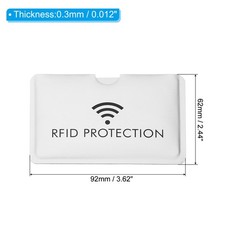 10Pcs RFID Blocking Sleeves Identity Theft Credit Card Protector Holders White