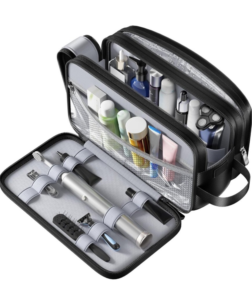 Toiletry Bag for Men, Water-Resistant Mens Toiletry Travel Bag & Tactical Shower