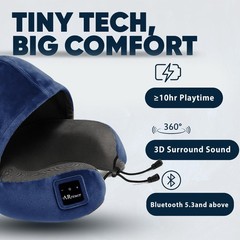 Bluetooth Music Semicircular Neck Pillow with Hood Wireless Bluetooth Speaker…