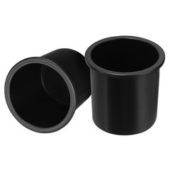 uxcell 2 Pcs Plastic Drop-in Cup, 4.25″ x 4.2″ Drink Can Holder Poker Black