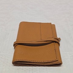 Mark & Graham Electronics Charger Roll Organizer In Camel Genuine Leather