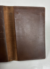 Vintage MCM Minimalist Hazel Leather Long Wallet Tall Billfold Passport Holder