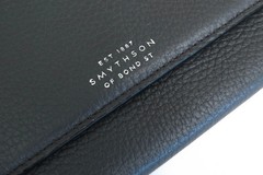 SMYTHSON PANAMA MARSHALL TRAVEL WALLET in Crossgrain Leather [VG] LTD From JAPAN